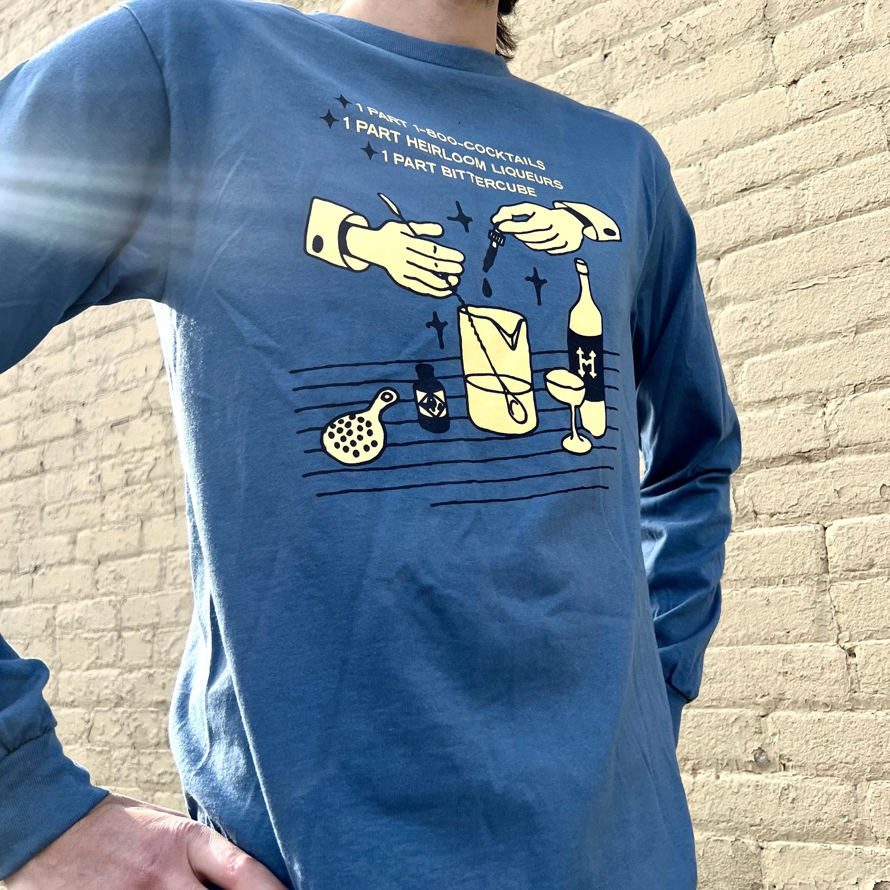 1-800-COCKTAILS x Heirloom Liqueurs x Bittercube Long-Sleeve T-Shirt