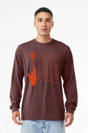 1000 Wishes Unisex Long Sleeve Heather Maroon