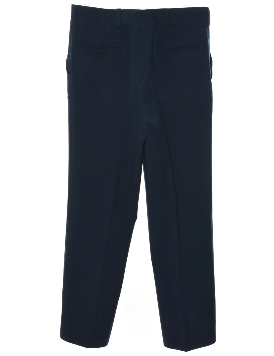 1970s Navy Classic Trousers - W34 L30