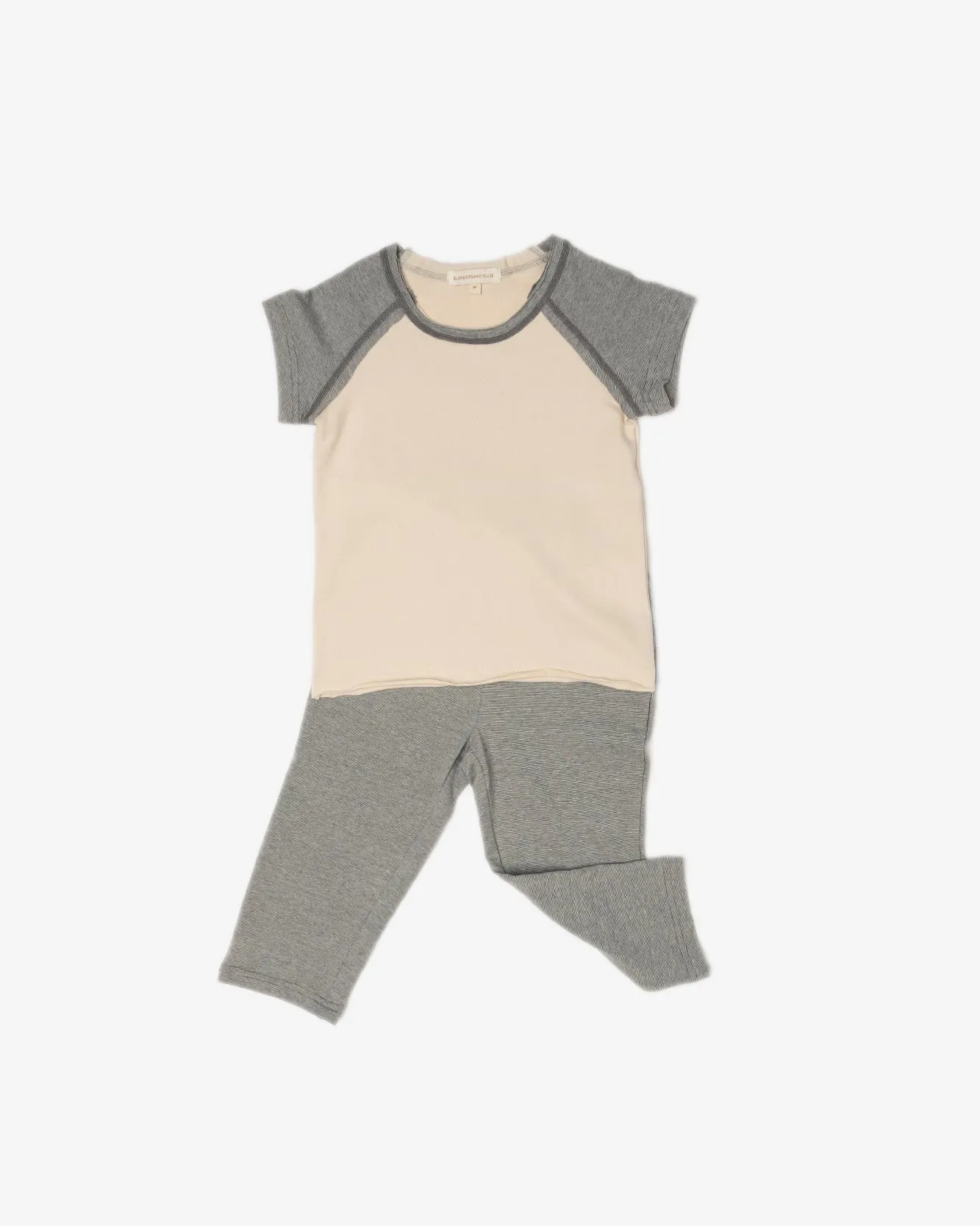 2-Set Bundle for Mom & Daughter: Short Raglan Set (Cool Grey)