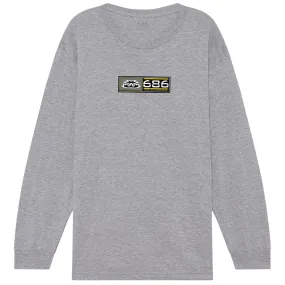 686 2001 Main Long Sleeve T-Shirt - Grey Heather