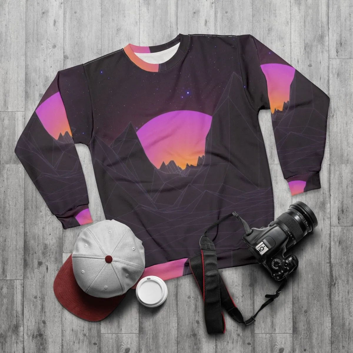 80s Retro Vaporwave Aesthetic Sweatshirt 2