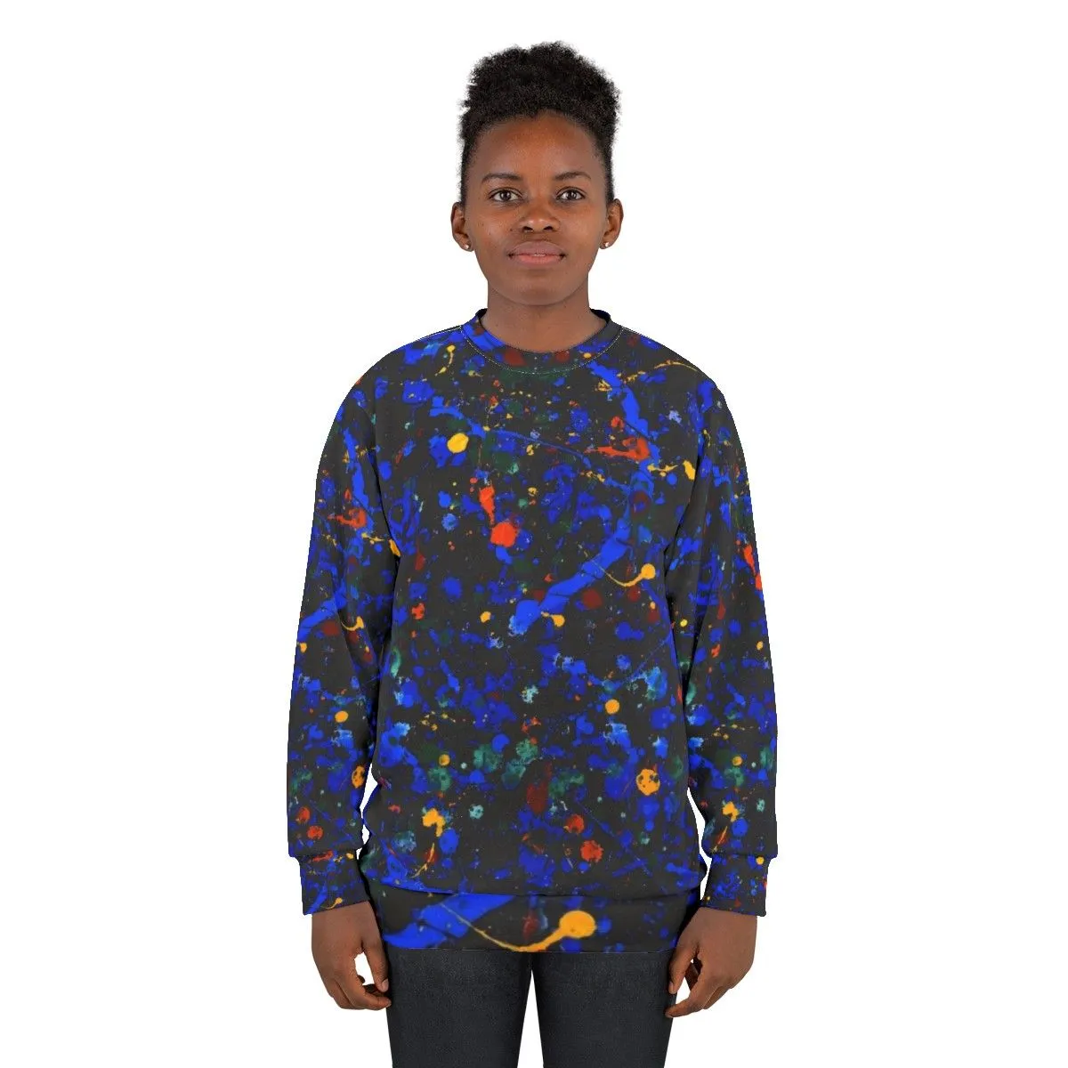 Abstract 909 Pollock-Inspired Sweatshirt