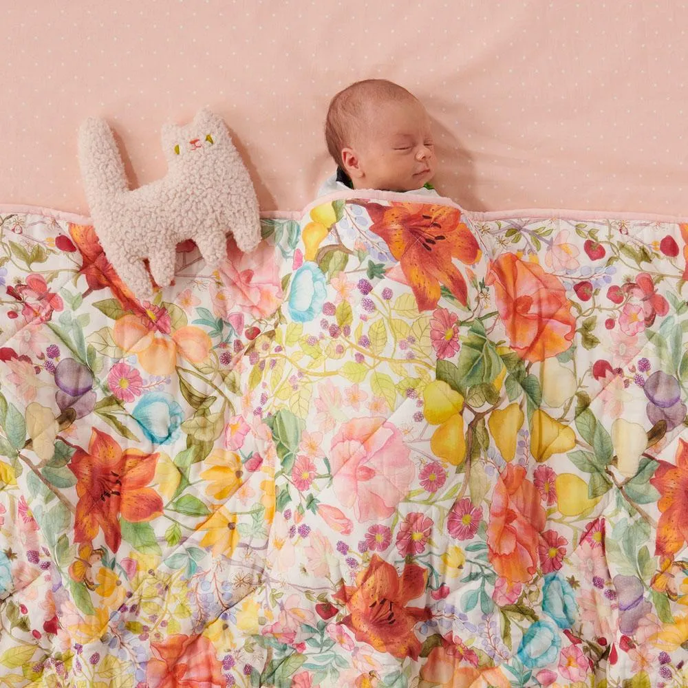 Abundance Quilted Cot Bedspread