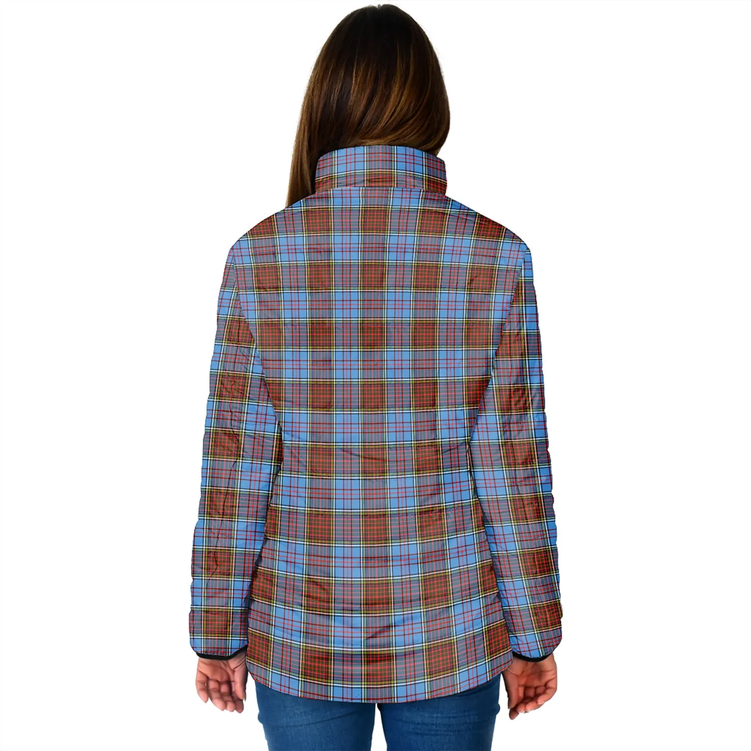 Anderson Modern Tartan Padded Jacket with Family Crest