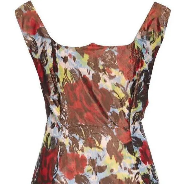 ARCHIVE - 1960s Patricia Anne Silk Floral Dress