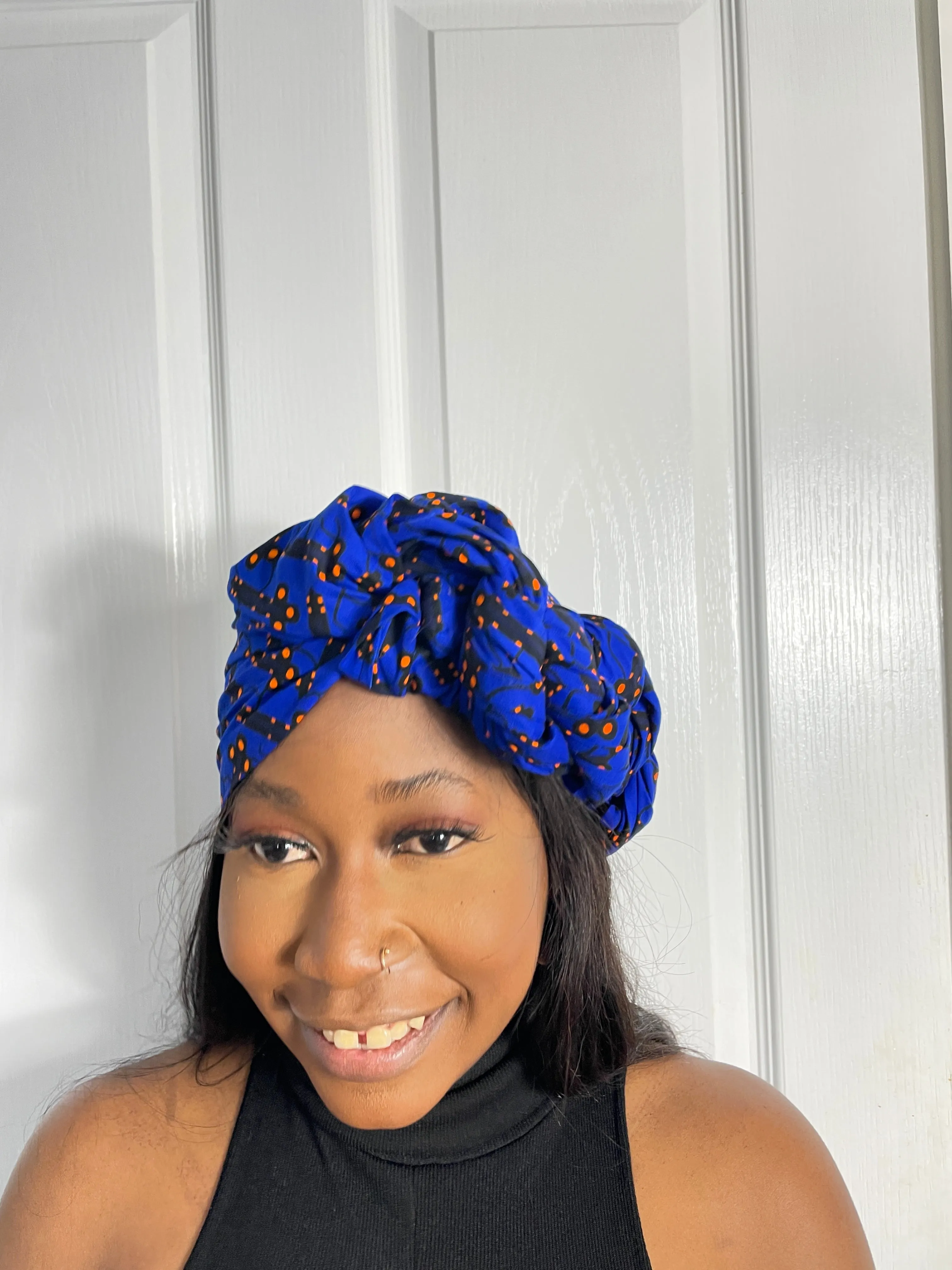 Barbie Blue Ankara Headwrap/Scarf