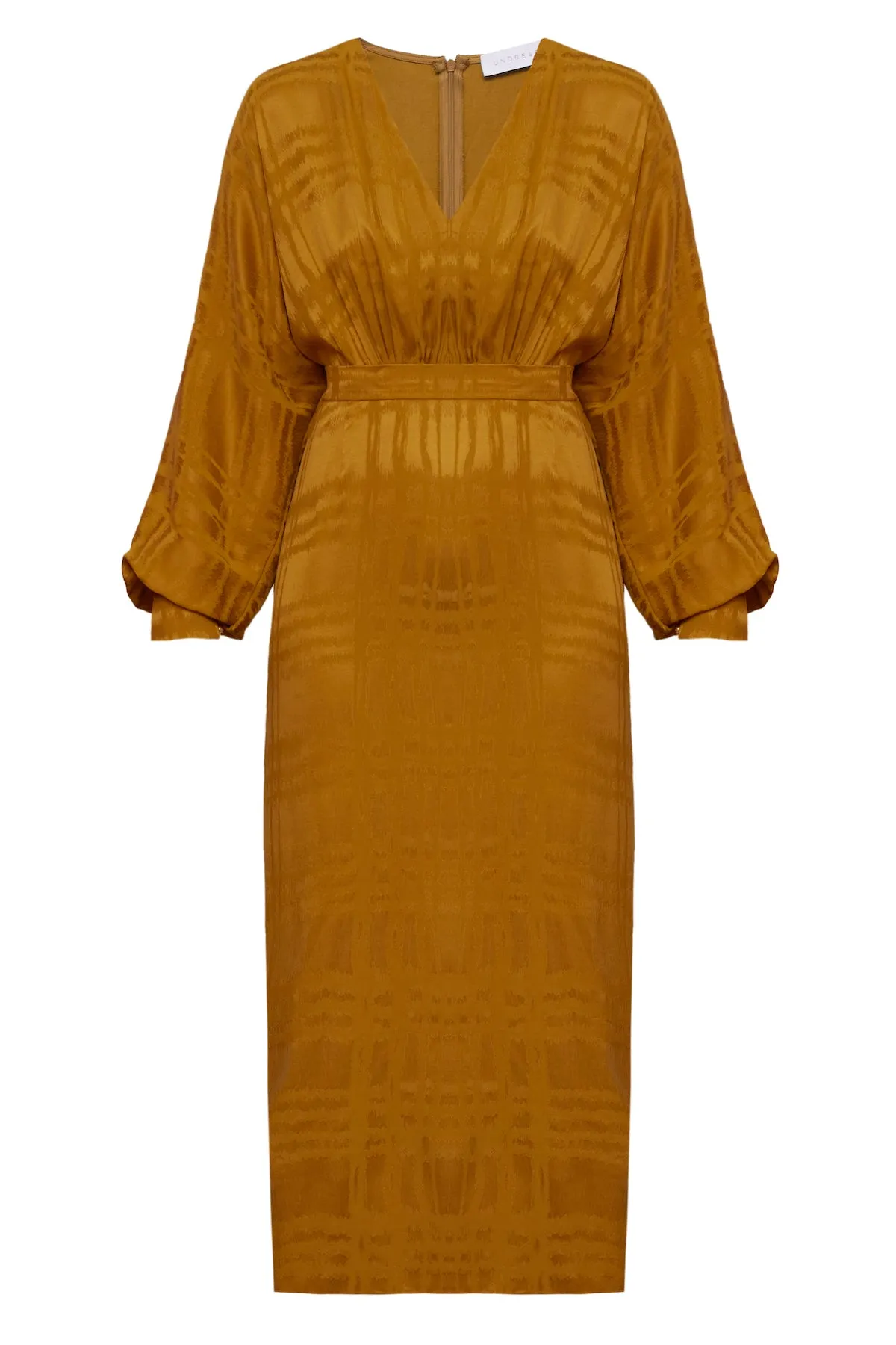 BECA orange cupro midi dress