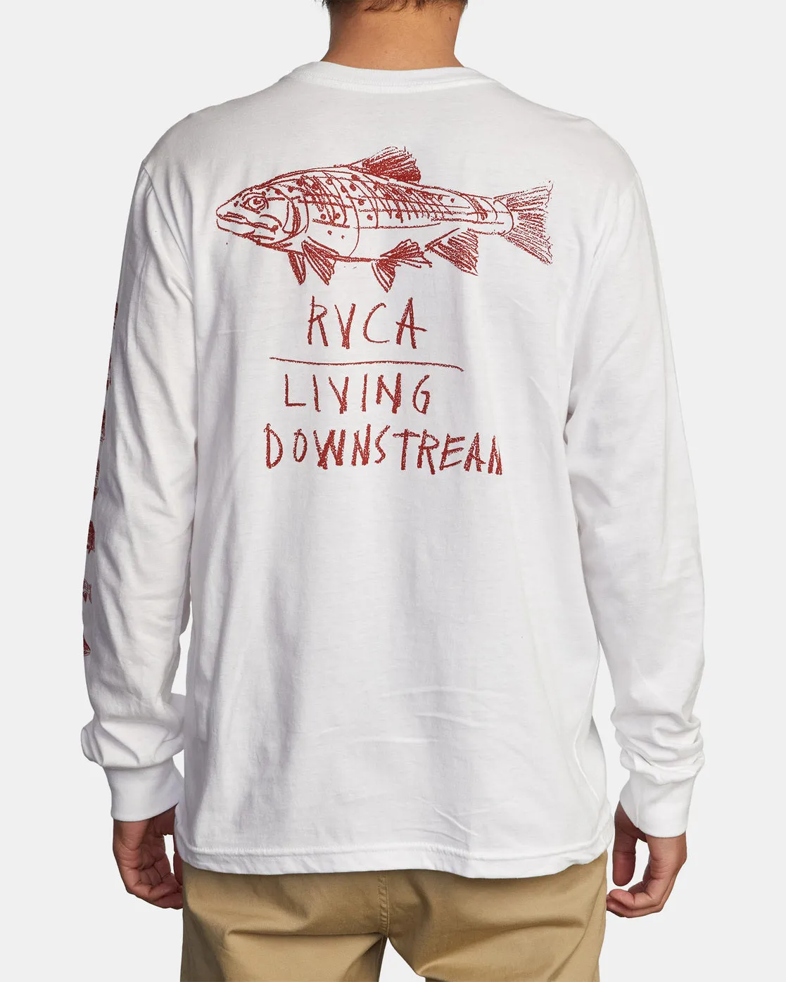 Ben Horton Downstream Long Sleeve Tee - White