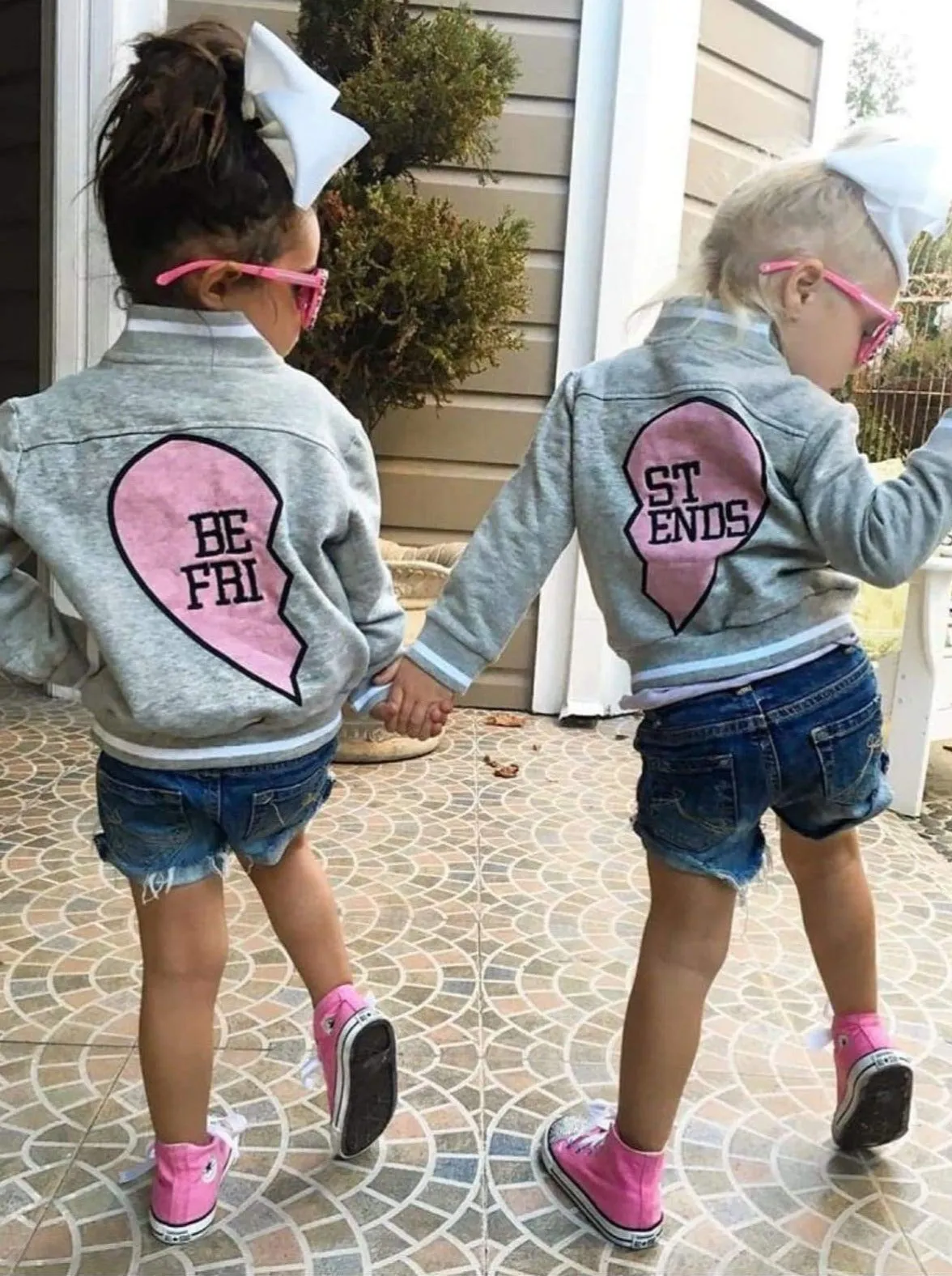 Best Friends Matching Varsity Jacket