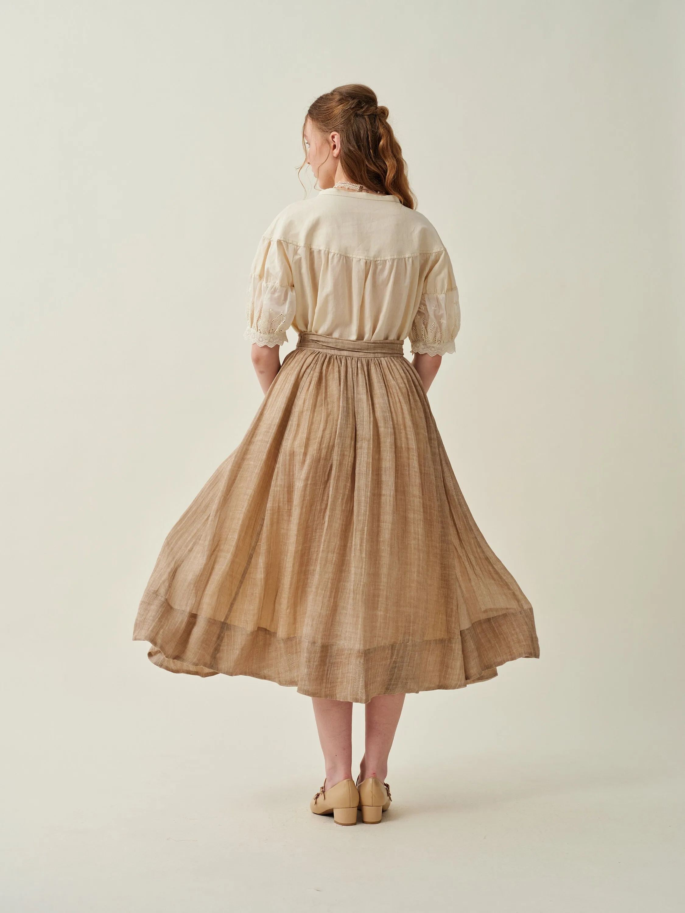 Beth 15 | flowy linen skirt