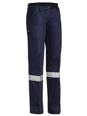 Bisley Workwear Women's 3m Taped Original Drill Work Pant BPL6007T