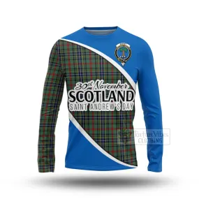 Bisset Family Crest Tartan Long Sleeve T-Shirt Celebrate Saint Andrew's Day in Style