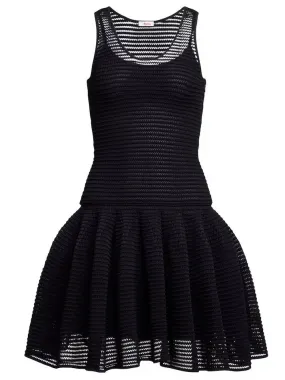 Black Crinoline Knit Dress with Under Slip