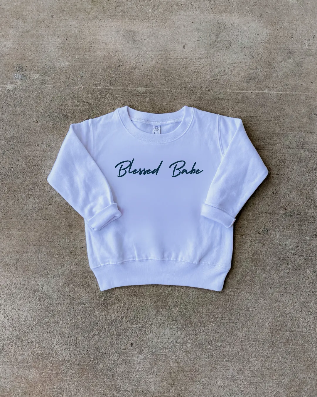 Blessed Mama   Blessed Babe Indigo Sweatshirt Set