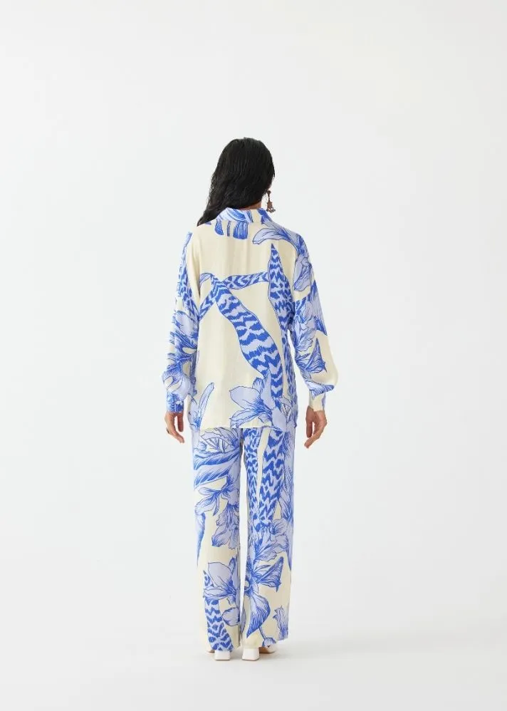 Blue Aphrodite Shirt & Trousers