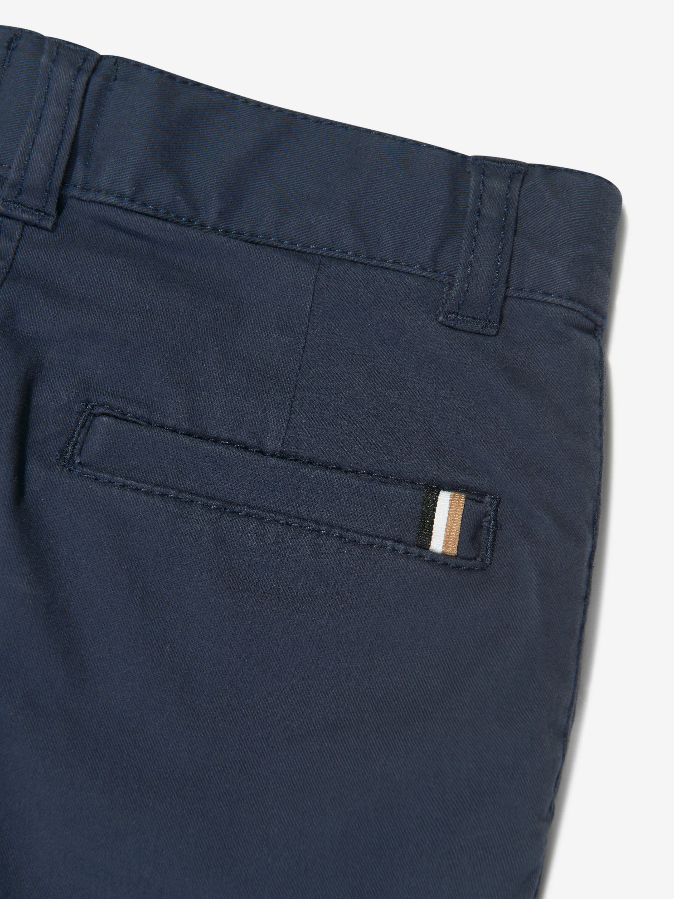 BOSS Boys Slim Fit Trousers in Navy