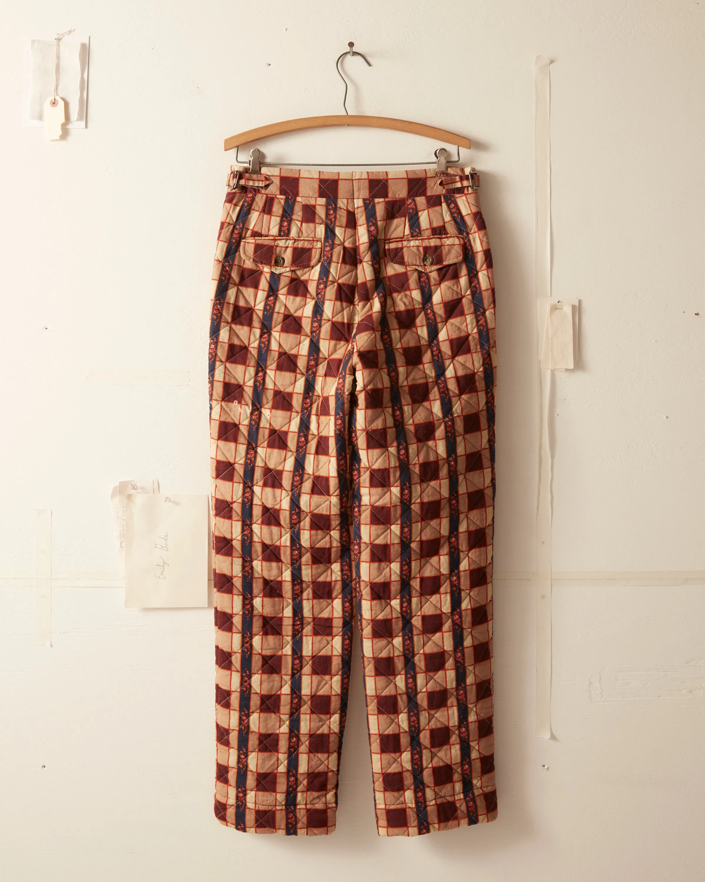 Bouquet Cloth Quilt Trousers