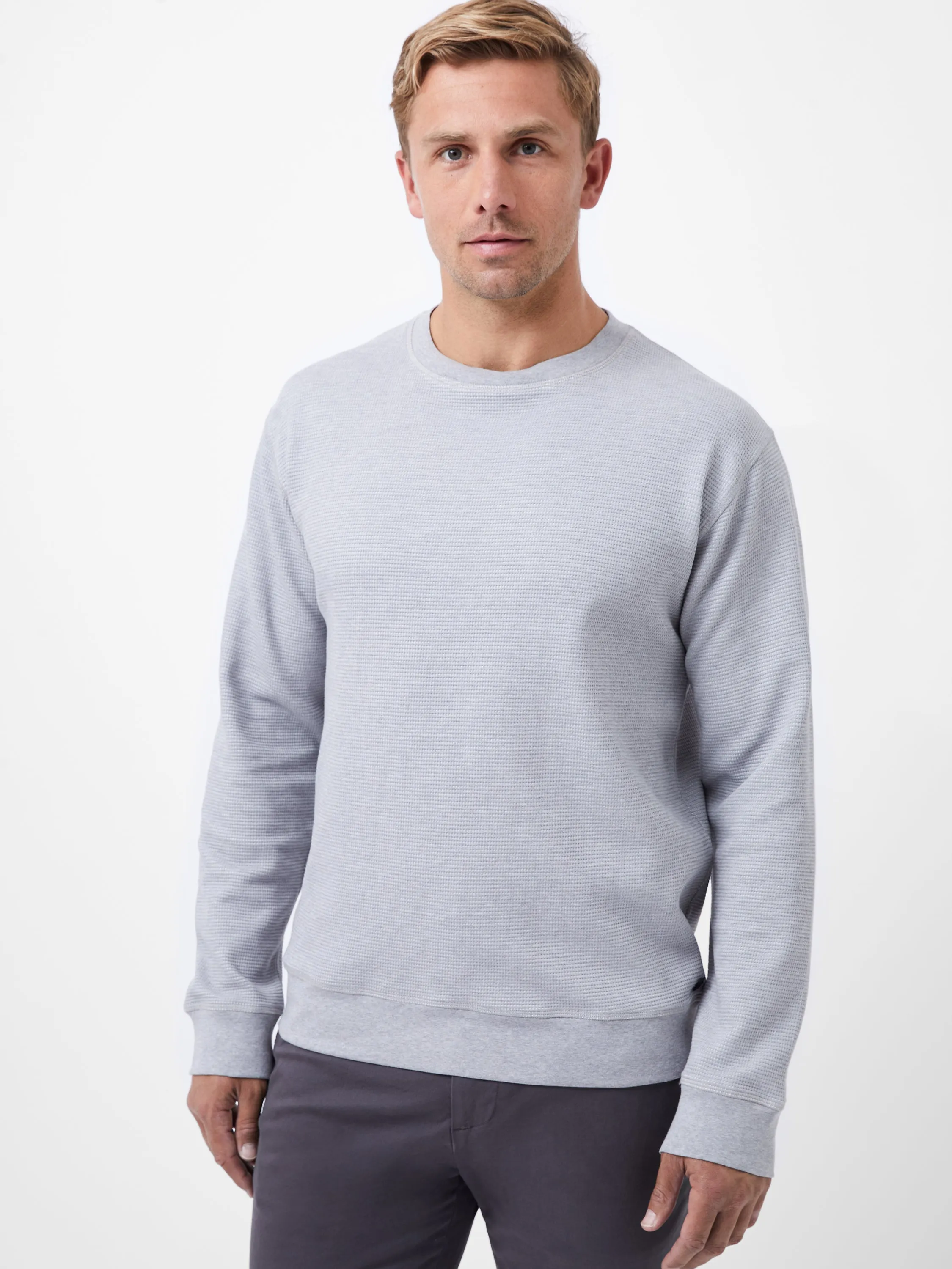 Box Waffle Crew Neck Jumper