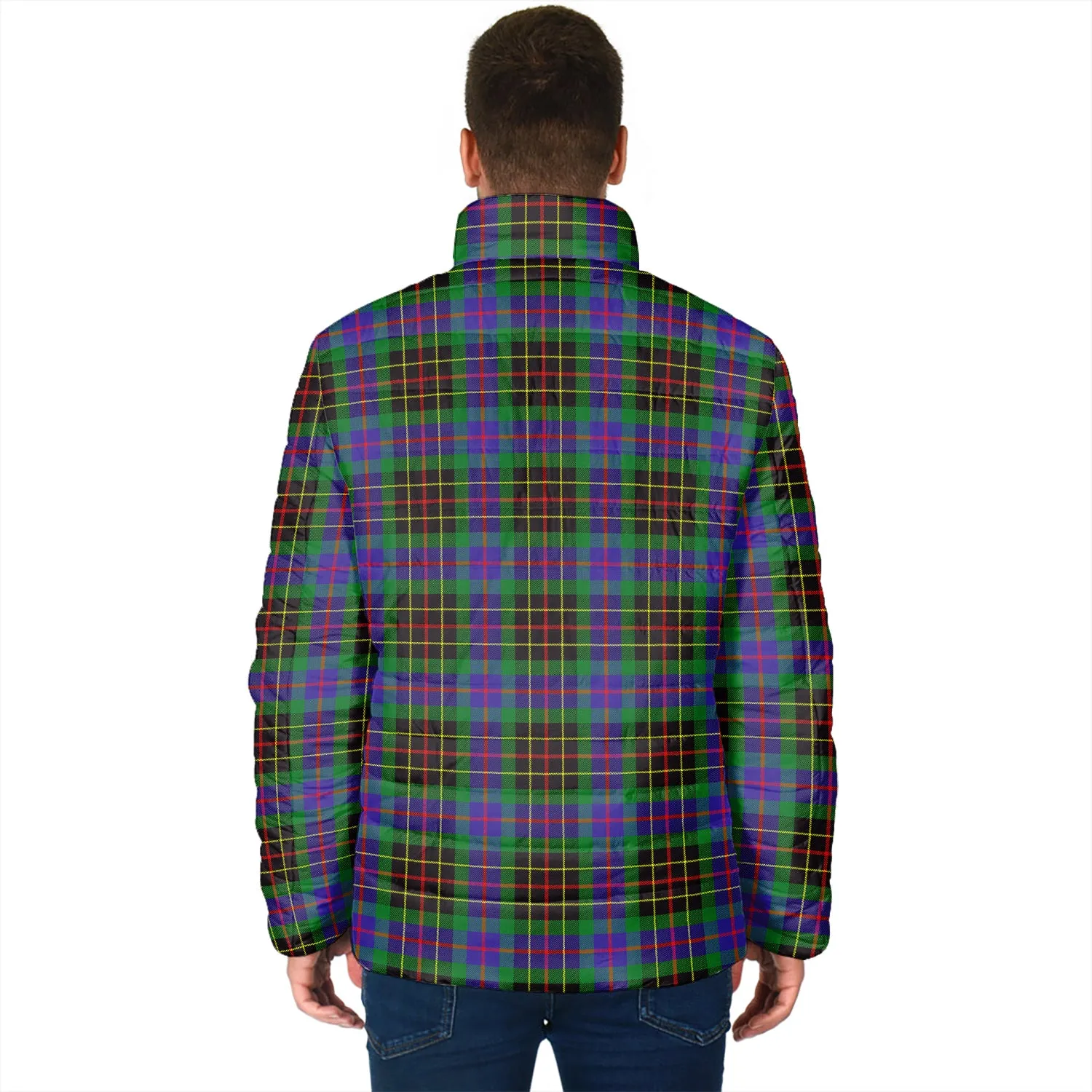 Brodie Hunting Modern Tartan Padded Jacket with Family Crest