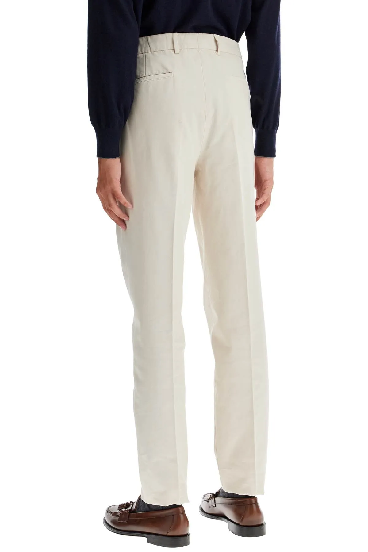 BRUNELLO CUCINELLI leisure fit gabardine trousers