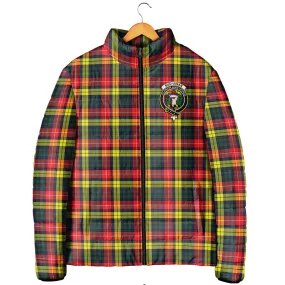 Buchanan Modern Tartan Padded Jacket with Family Crest