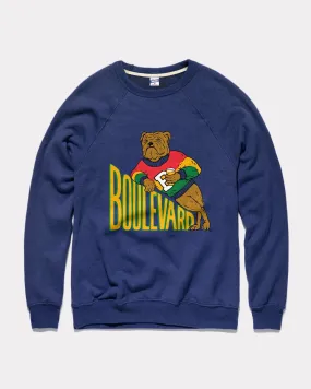 Bully! Porter Boulevard Bulldog Navy Crewneck