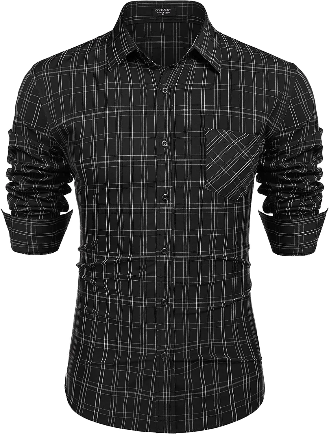 Business Button Up Plaid Shirts (US Only)