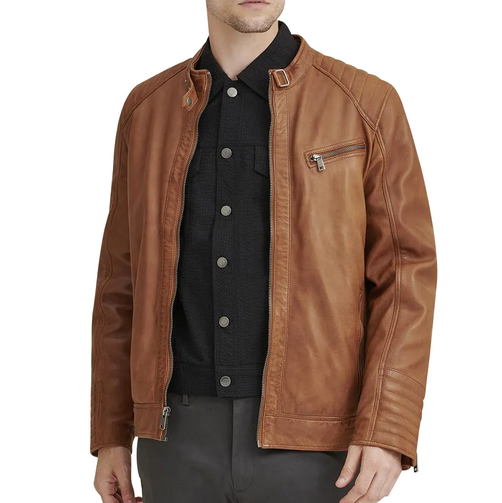 Caleb Quilted Leather Jacket