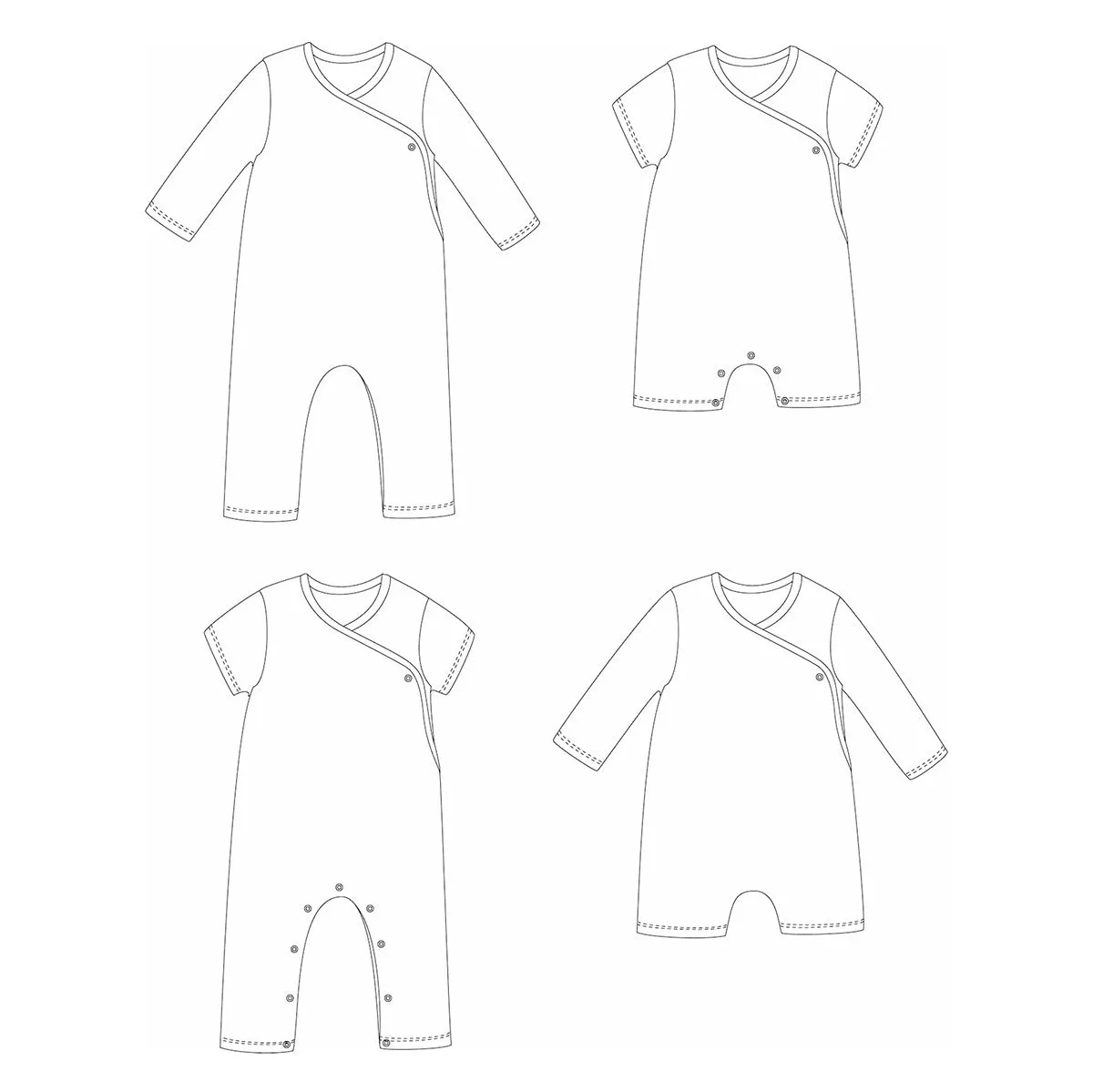 CANBERRA Jumpsuit - Baby 6M/4Y - PDF Sewing Pattern