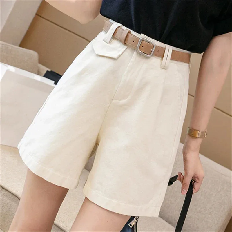 Casual Workwear Women's Suit Shorts 2024 New Solid Minimalism Summer Trousers Shorts