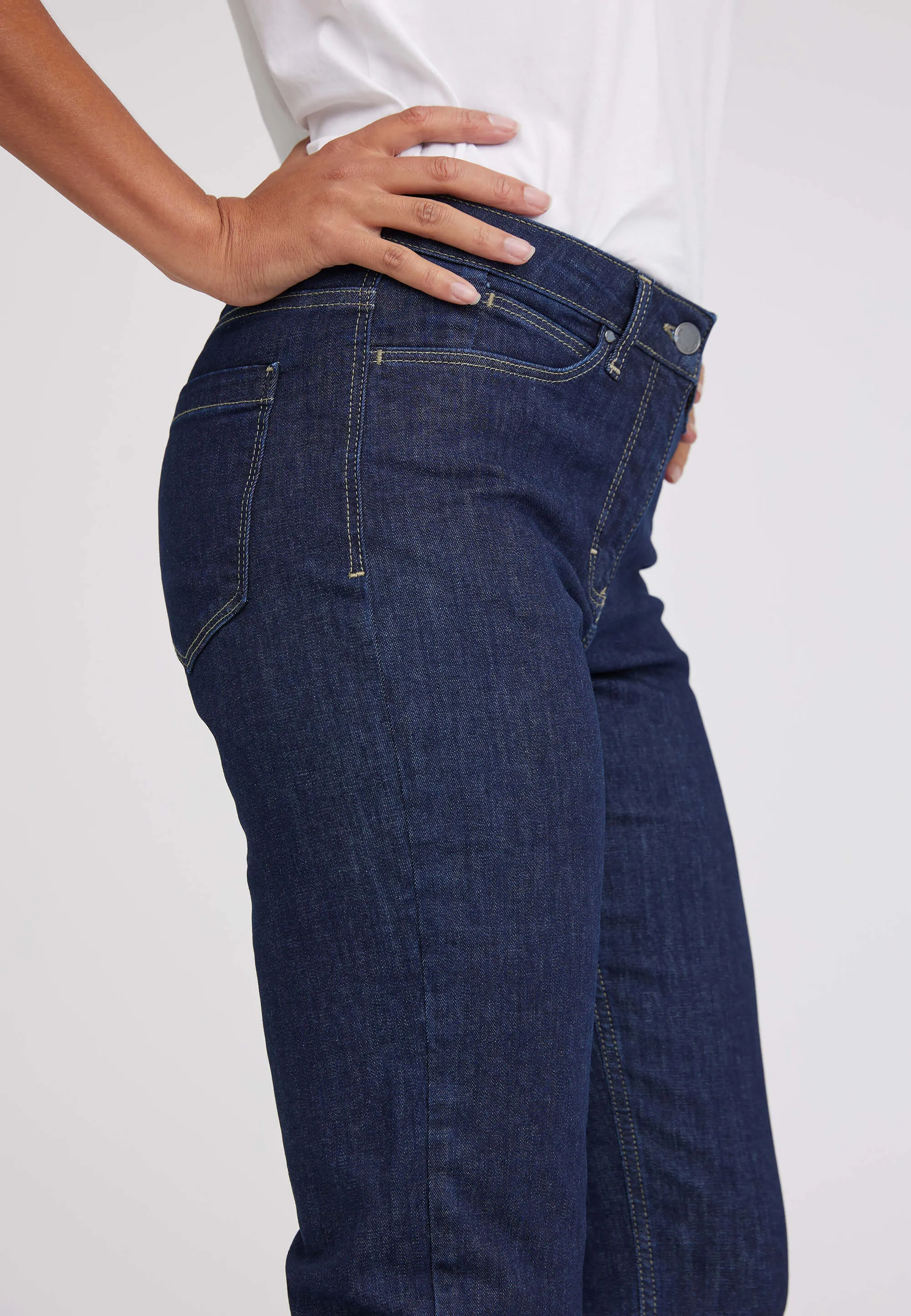 Charlotte Regular - Medium Length - Dark Blue Denim