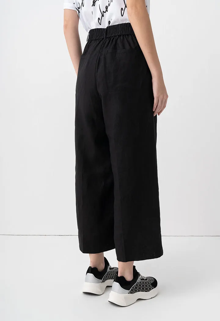 Choice Basic Wide Legs Trousers Black