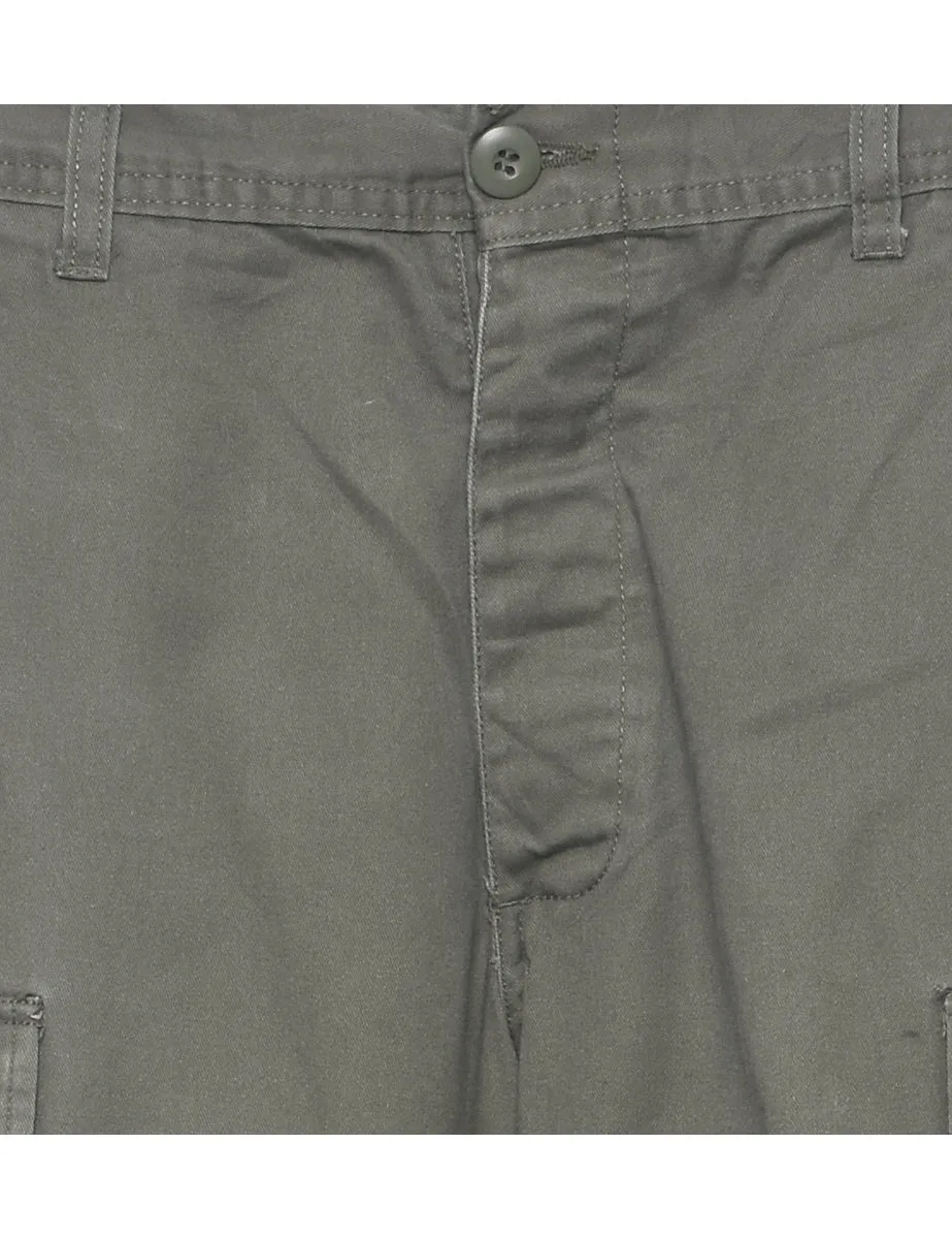 Classic Green Cargo Trousers - W30 L31