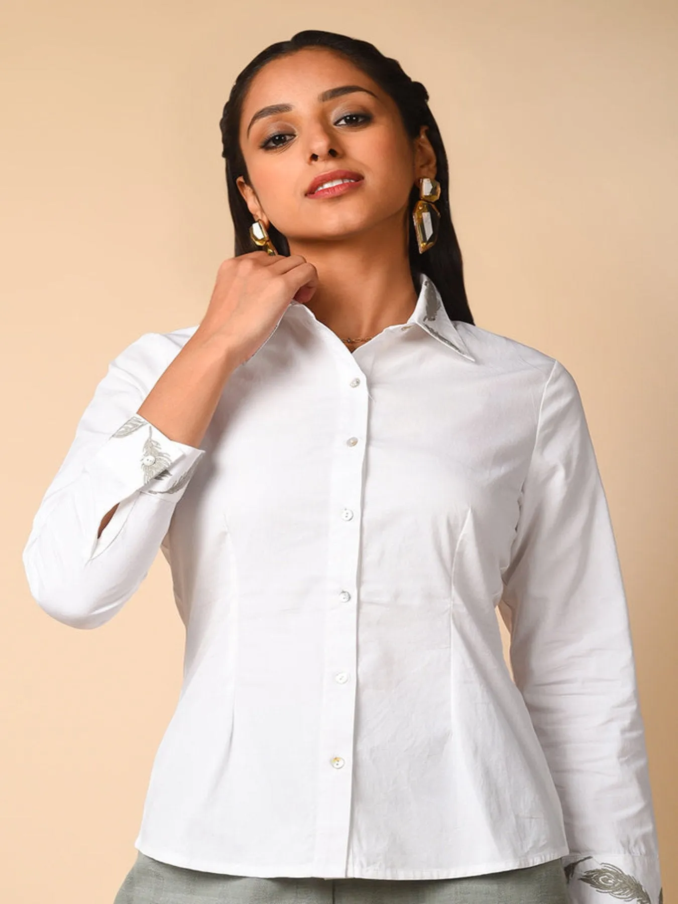 Classic White Solid Shirt