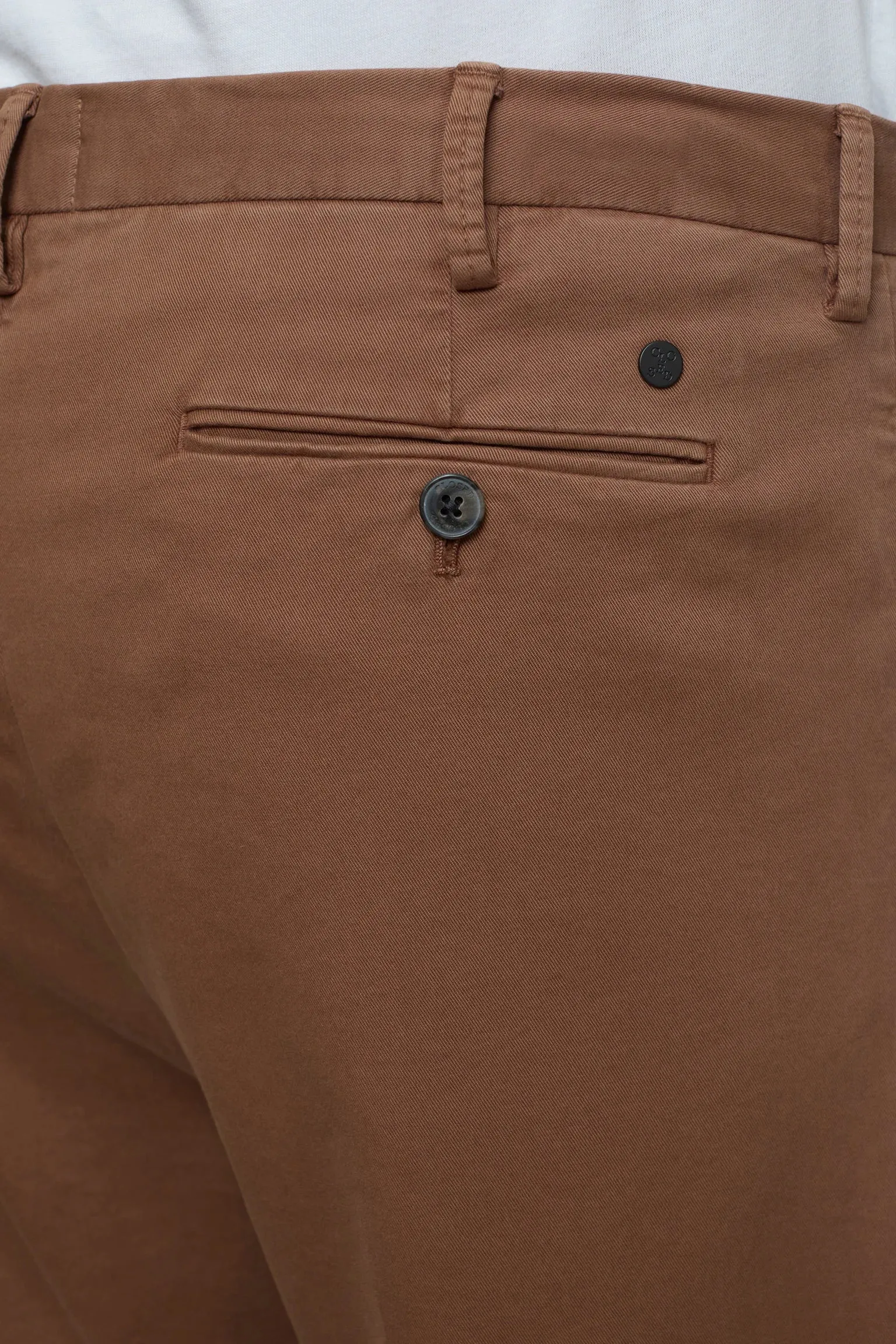 Closed Chestnut Brown Bergen Tapered Pant