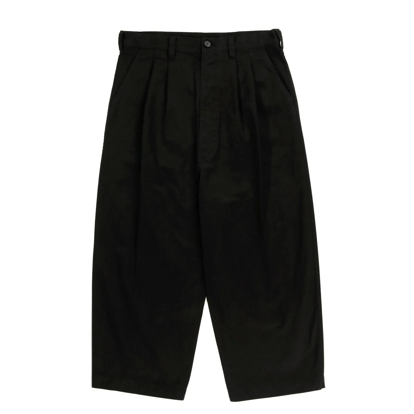 COMME DES GARCONS HOMME P010 CROPPED WIDE PANT BLACK