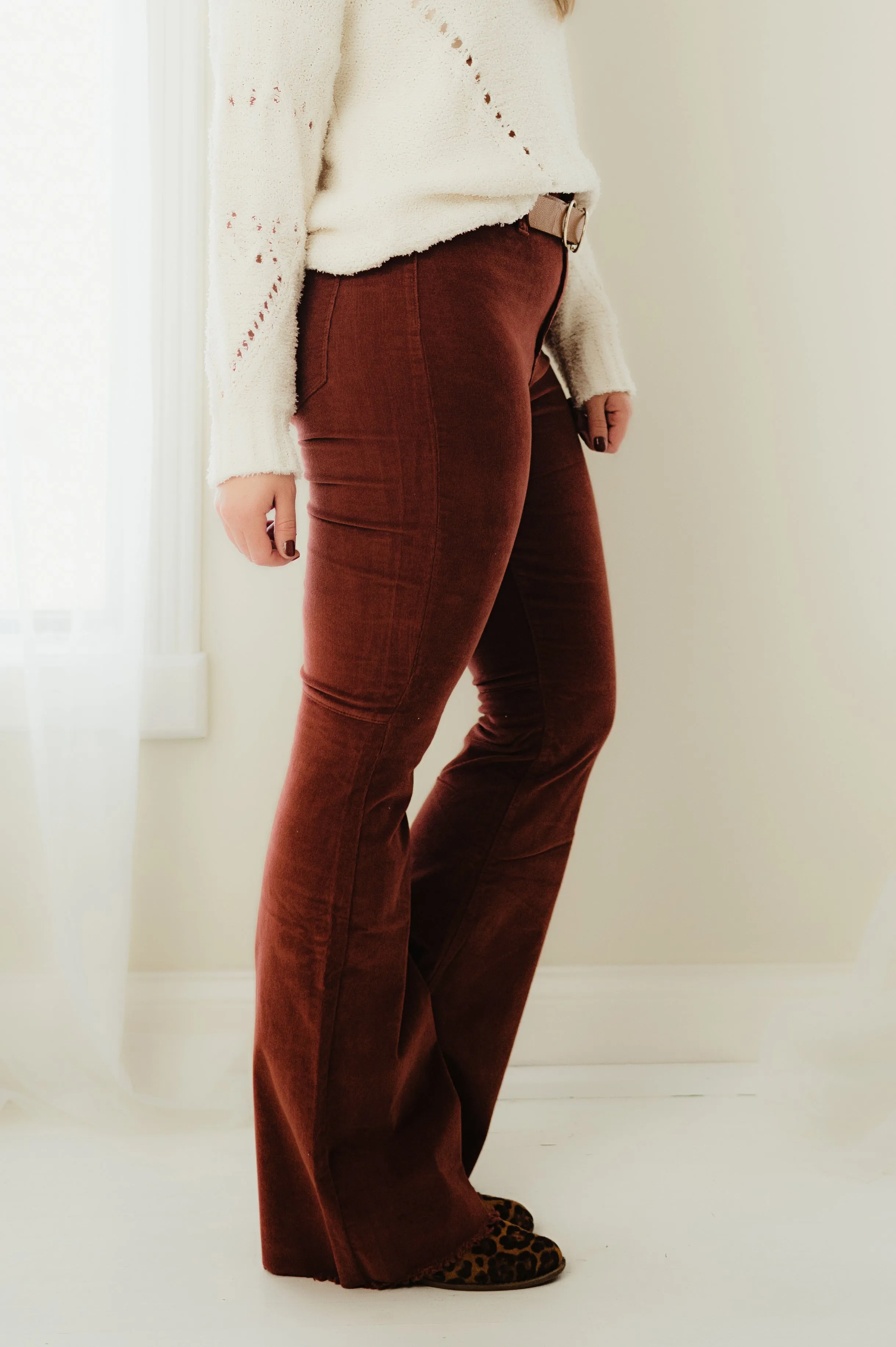 Corduroy Flare Pants