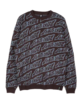 Creep Repeat Sweatshirt in Blackcurrant