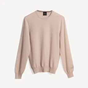 Crew Neck Jumper - Beige