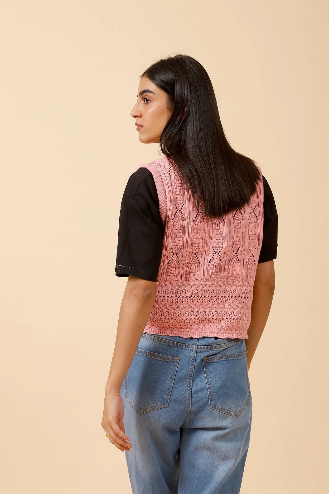 CROCHET KNIT TOP