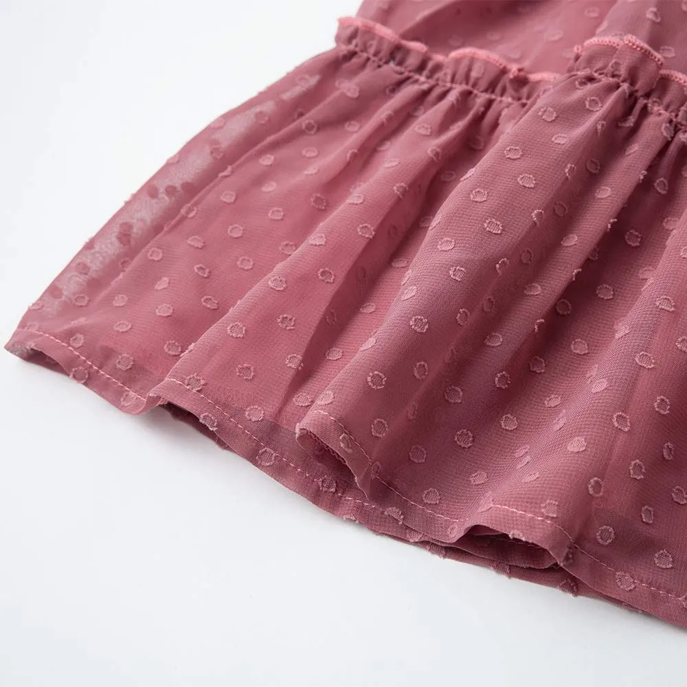 Cute A-Line Pleated Ruffle Skirt