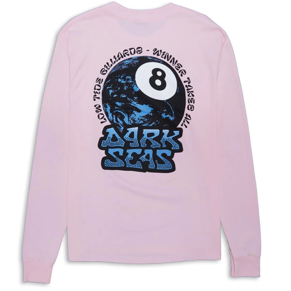 Dark Seas Billiards Long Sleeve T-Shirt - Pink