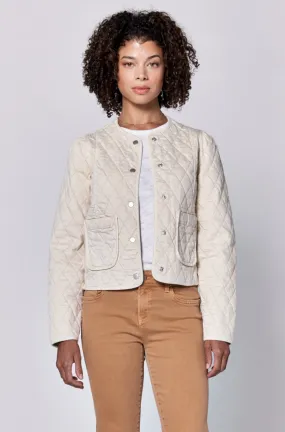 Dear John Kit Quilted Jacket Eggshell