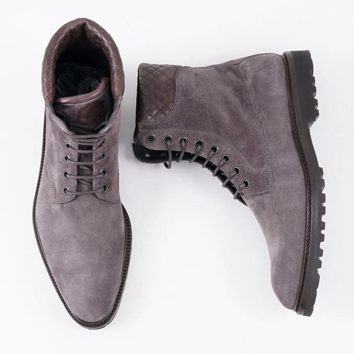 di Bianco 'Torino' Suede Combat Boot