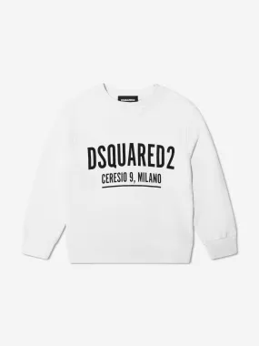 Dsquared2 Kids Logo Sweatshirt In White