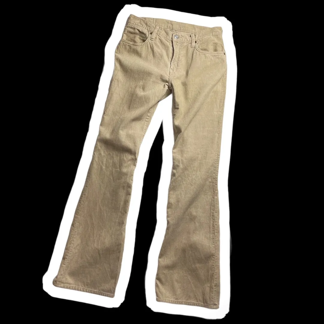 EVISU : CORDUROY FLARED PANTS