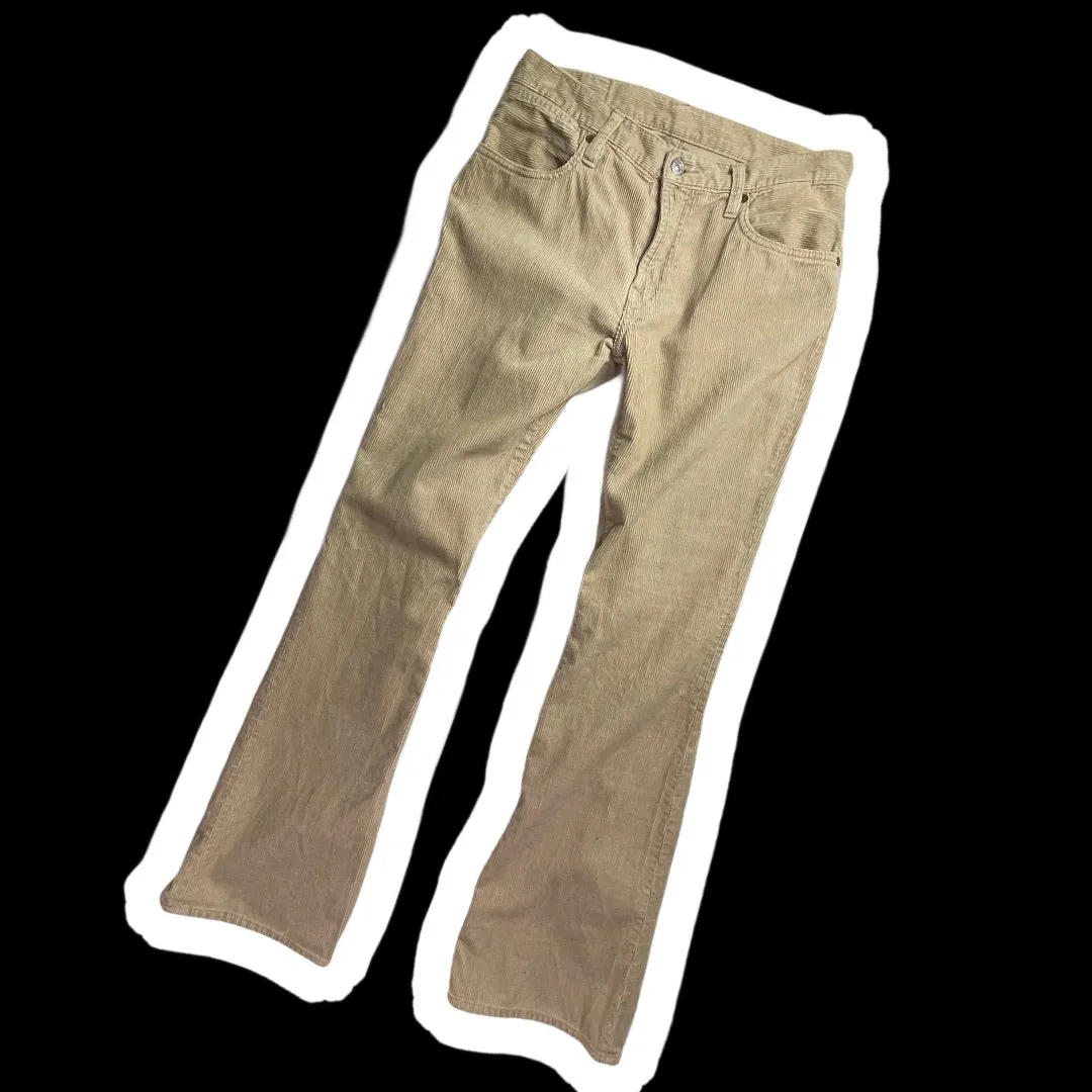 EVISU : CORDUROY FLARED PANTS