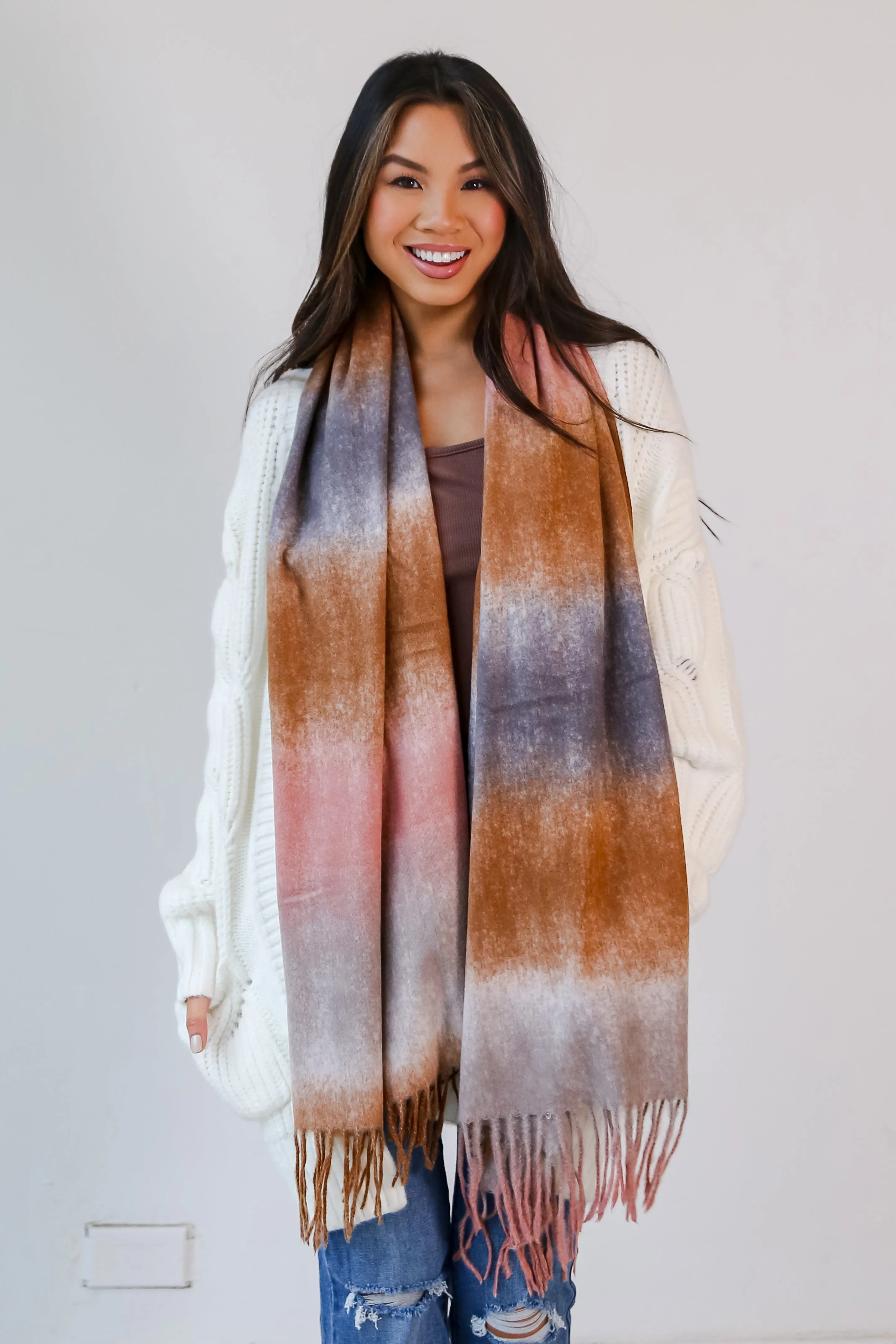 FINAL SALE - Winter Streets Fringe Scarf