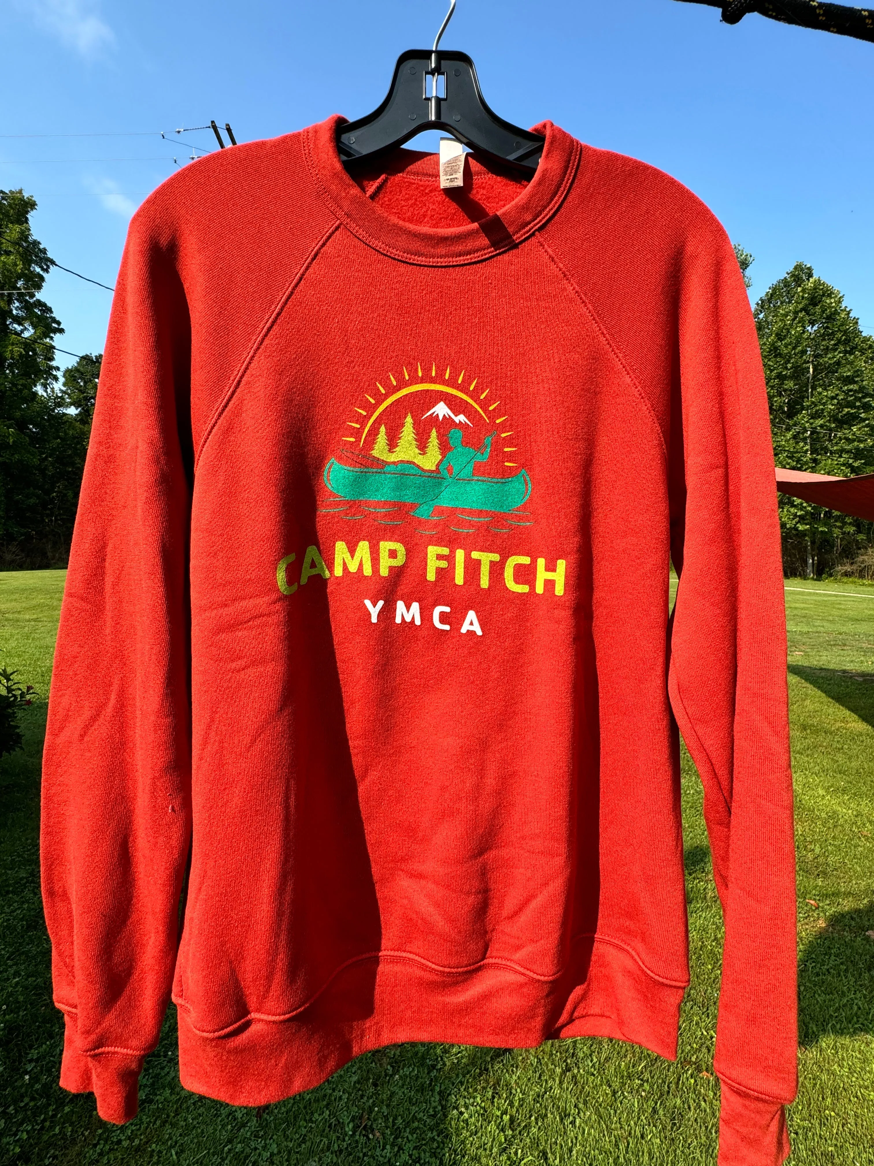 Fleece Raglan Crewneck Canoe Sweatshirt ADULT